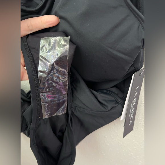 New La Blanca Womens Mio One Shoulder Cutout One-Piece Swimsuit - Picture 6 of 6